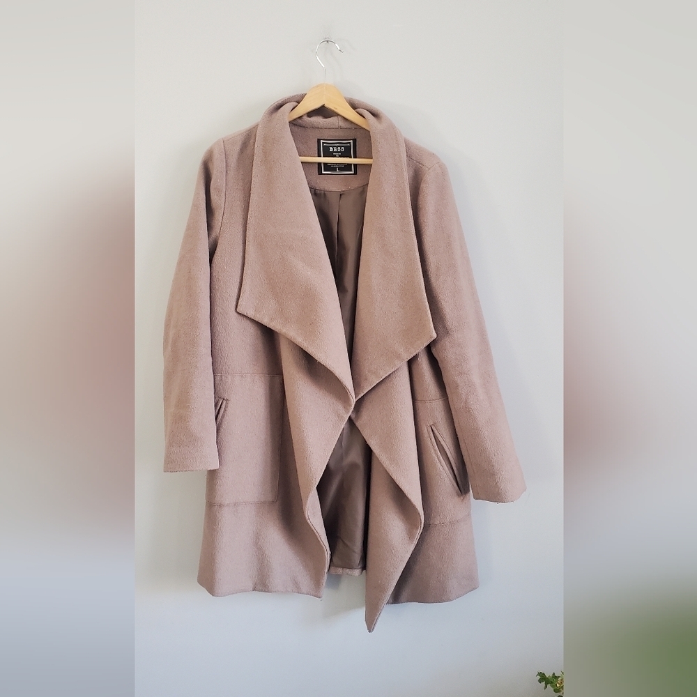 BESS drape front wool blend womens jacket. size Large VGUC